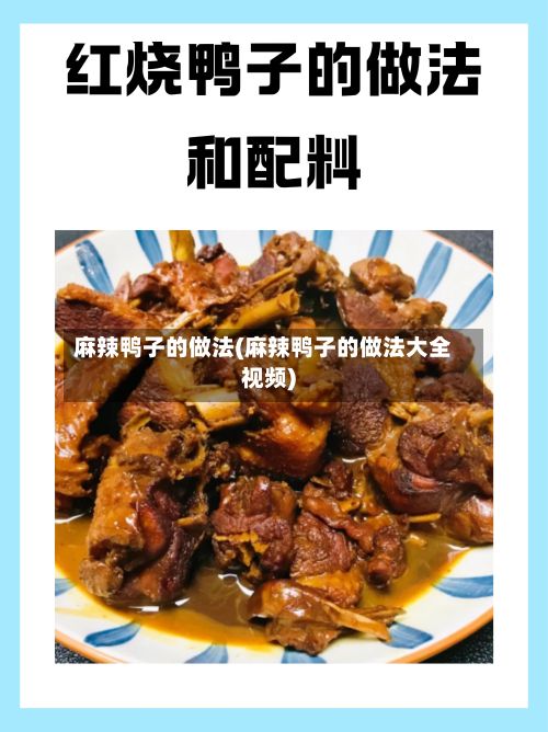 麻辣鸭子的做法(麻辣鸭子的做法大全视频)