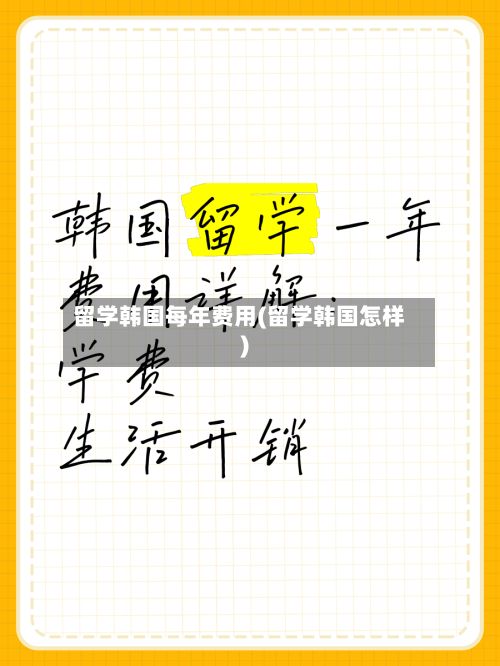 留学韩国每年费用(留学韩国怎样)