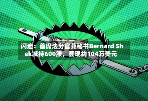 闪迪：首席法务官兼秘书Bernard Shek减持600股	，套现约104万美元-第3张图片