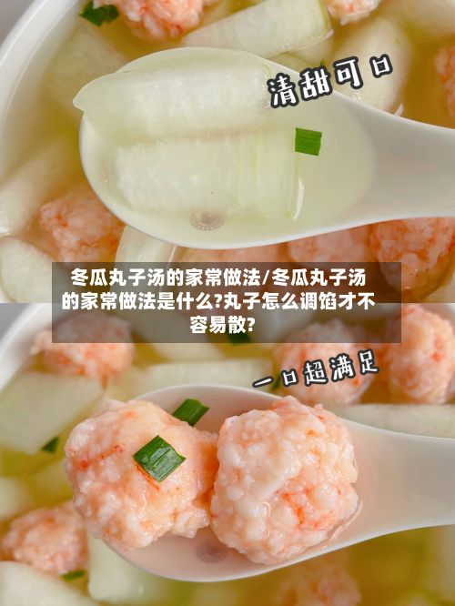 冬瓜丸子汤的家常做法/冬瓜丸子汤的家常做法是什么?丸子怎么调馅才不容易散?