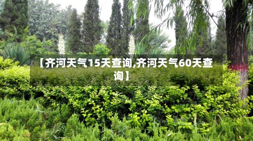 【齐河天气15天查询,齐河天气60天查询】