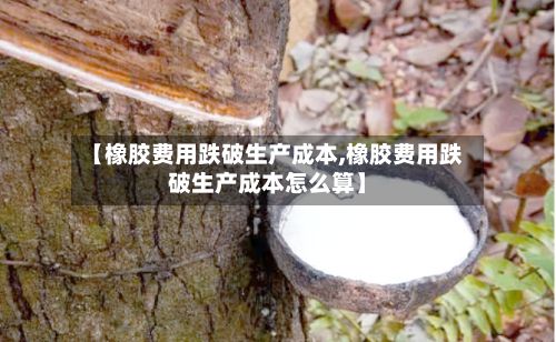 【橡胶费用跌破生产成本,橡胶费用跌破生产成本怎么算】