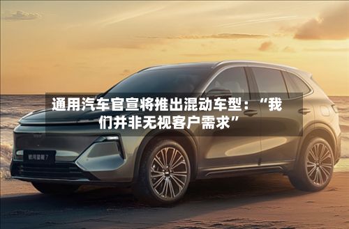 通用汽车官宣将推出混动车型：“我们并非无视客户需求”-第2张图片