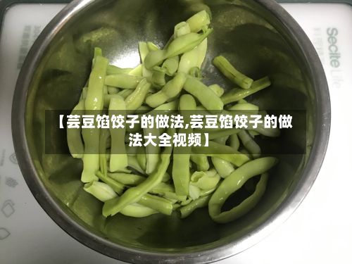 【芸豆馅饺子的做法,芸豆馅饺子的做法大全视频】