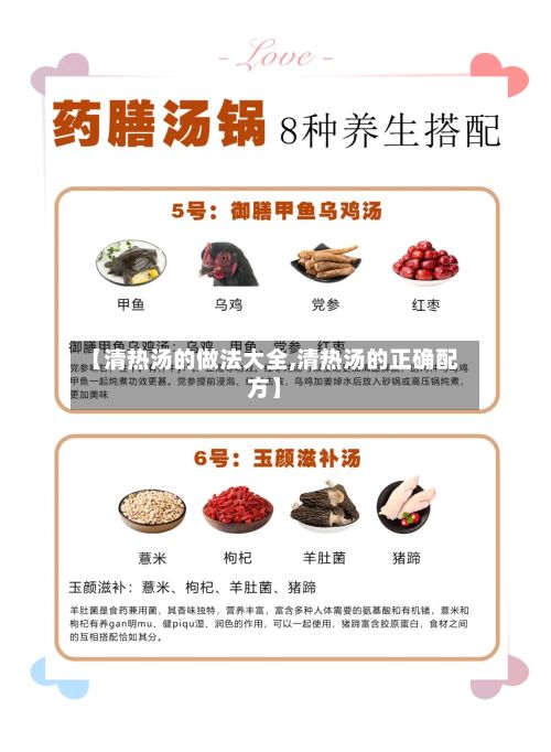 【清热汤的做法大全,清热汤的正确配方】