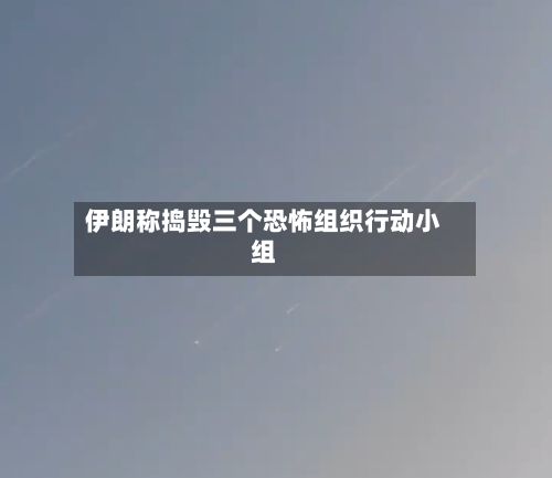 伊朗称捣毁三个恐怖组织行动小组-第2张图片