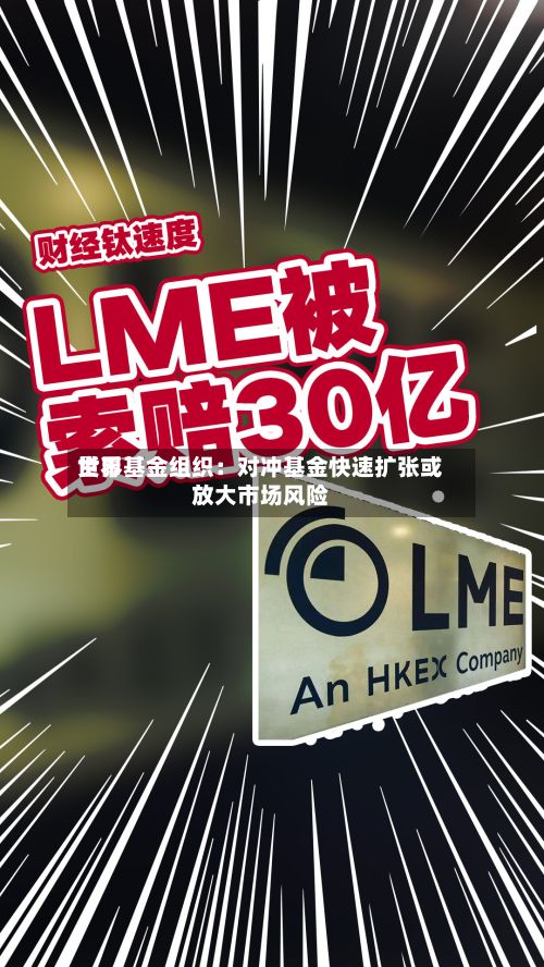 世界货币基金组织：对冲基金快速扩张或放大市场风险