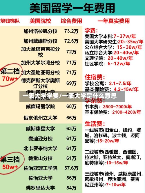一表大学学费/一表大学是什么意思-第2张图片