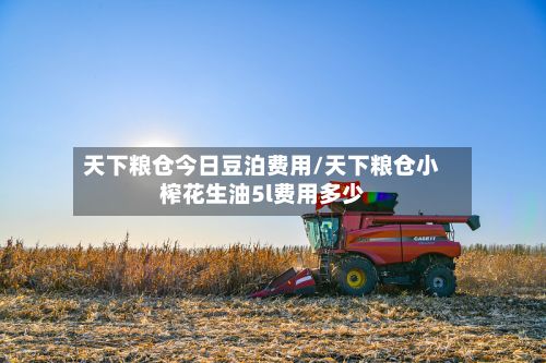 天下粮仓今日豆泊费用/天下粮仓小榨花生油5l费用多少-第2张图片
