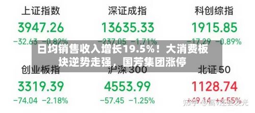 日均销售收入增长19.5%！大消费板块逆势走强，国芳集团涨停-第2张图片