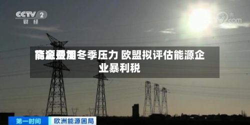 能源费用
高企叠加冬季压力 欧盟拟评估能源企业暴利税-第3张图片