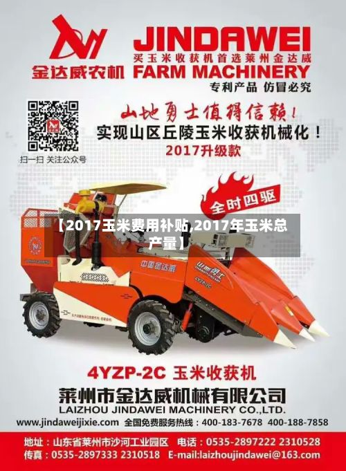 【2017玉米费用补贴,2017年玉米总产量】