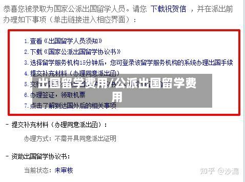 出国留学费用/公派出国留学费用-第2张图片