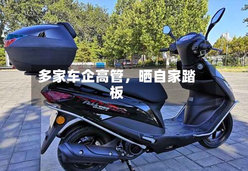 多家车企高管	，晒自家踏板-第3张图片