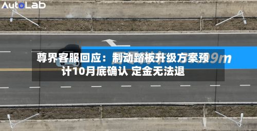 尊界客服回应:制动踏板升级方案预计10月底确认 定金无法退-第3张图片