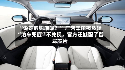 “说好的兜底呢？	” 广汽丰田被质疑“泊车兜底”不兑现，官方还减配了智驾芯片-第2张图片