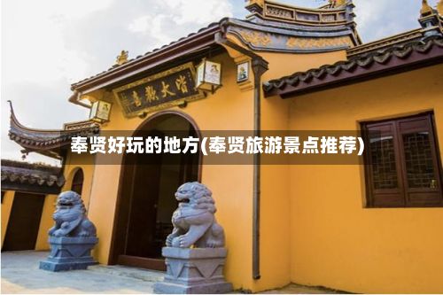 奉贤好玩的地方(奉贤旅游景点推荐)-第3张图片