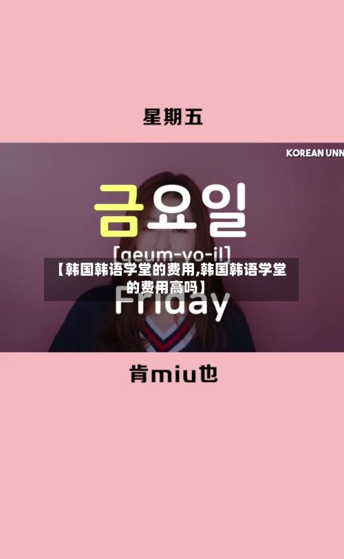【韩国韩语学堂的费用,韩国韩语学堂的费用高吗】-第2张图片