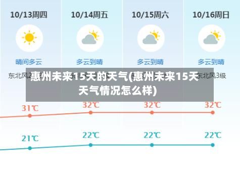 惠州未来15天的天气(惠州未来15天天气情况怎么样)-第3张图片