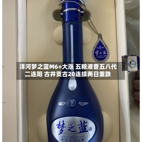 洋河梦之蓝M6+大涨 五粮液普五八代二连阳 古井贡古20连续两日重跌-第2张图片