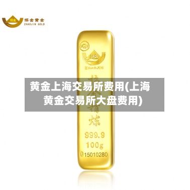 黄金上海交易所费用(上海黄金交易所大盘费用)-第2张图片