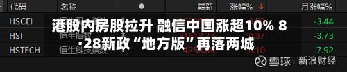 港股内房股拉升 融信中国涨超10% 8·28新政“地方版”再落两城-第1张图片