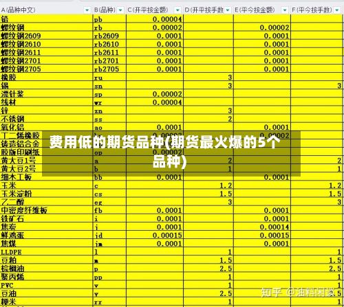 费用低的期货品种(期货最火爆的5个品种)-第3张图片