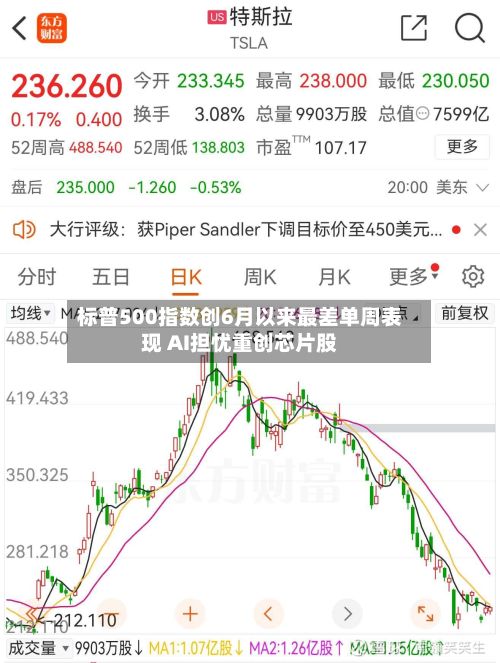 标普500指数创6月以来最差单周表现 AI担忧重创芯片股-第2张图片
