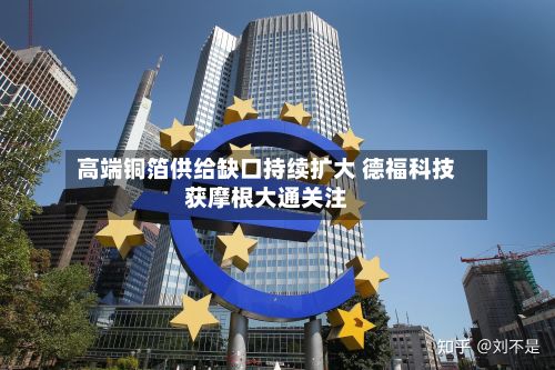 高端铜箔供给缺口持续扩大 德福科技获摩根大通关注