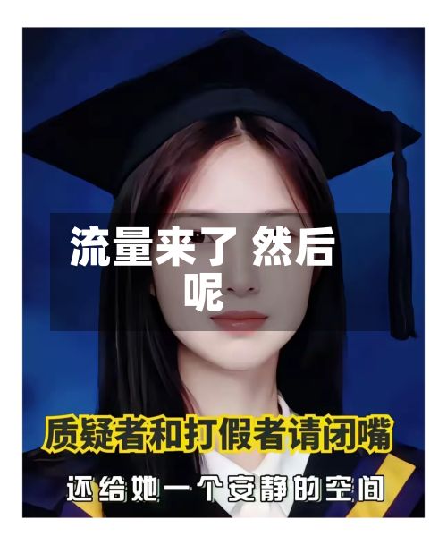 流量来了 然后呢