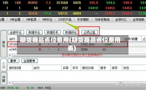 期货商品点位费用(期货商品点位费用表)