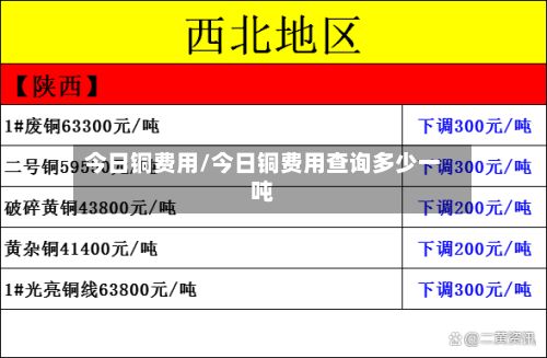 今日铜费用/今日铜费用查询多少一吨-第2张图片