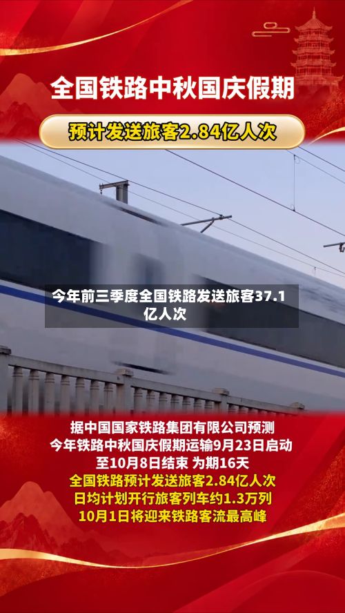 今年前三季度全国铁路发送旅客37.1亿人次-第3张图片