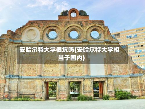 安哈尔特大学很坑吗(安哈尔特大学相当于国内)-第3张图片