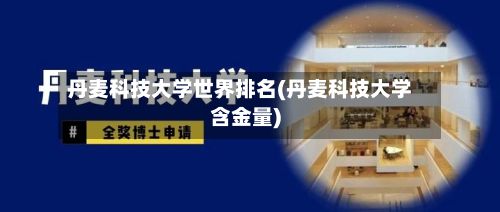 丹麦科技大学世界排名(丹麦科技大学含金量)-第3张图片