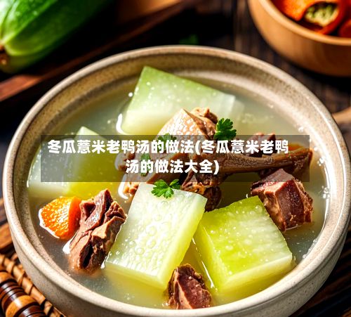 冬瓜薏米老鸭汤的做法(冬瓜薏米老鸭汤的做法大全)-第2张图片