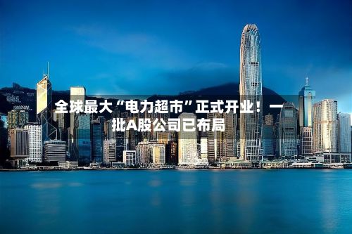 全球最大“电力超市”正式开业！一批A股公司已布局-第3张图片