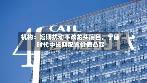机构：短期扰动不改龙头底色	，宁德时代中长期配置价值凸显-第2张图片