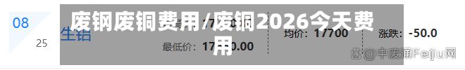 废钢废铜费用/废铜2026今天费用-第2张图片