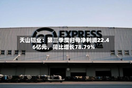 天山铝业：第三季度归母净利润22.46亿元，同比增长78.79%-第2张图片