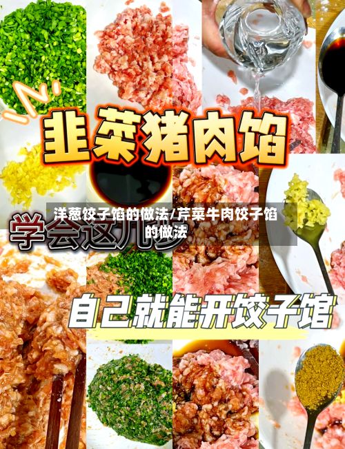 洋葱饺子馅的做法/芹菜牛肉饺子馅的做法-第3张图片