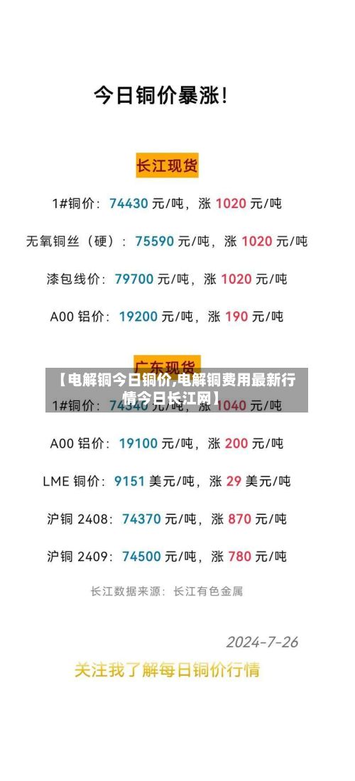 【电解铜今日铜价,电解铜费用最新行情今日长江网】-第2张图片