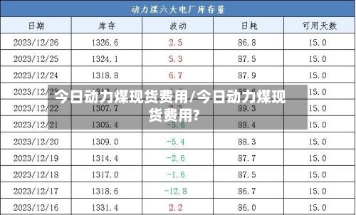 今日动力煤现货费用/今日动力煤现货费用?-第3张图片