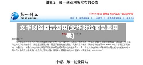 文华财经商品费用(文华财经商品费用表)