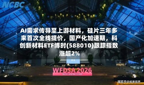 AI需求传导至上游材料	，硅片三年多来首次全线提价，国产化加速期，科创新材料ETF博时(588010)跟踪指数涨超2%-第2张图片