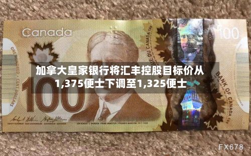 加拿大皇家银行将汇丰控股目标价从1,375便士下调至1,325便士-第2张图片