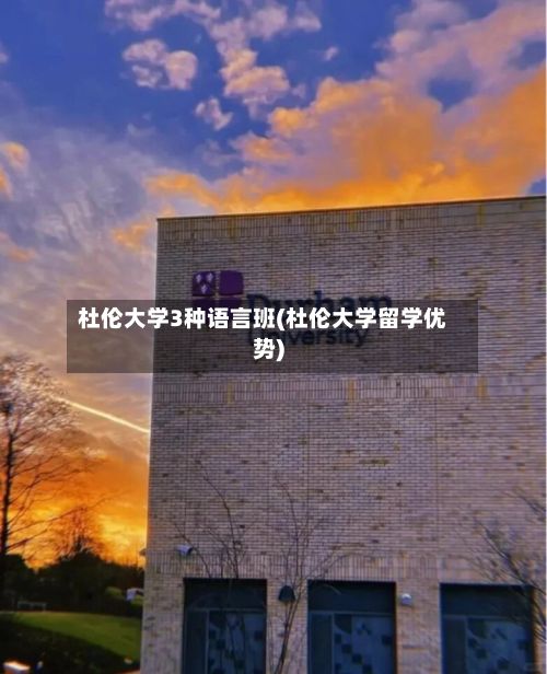 杜伦大学3种语言班(杜伦大学留学优势)-第2张图片