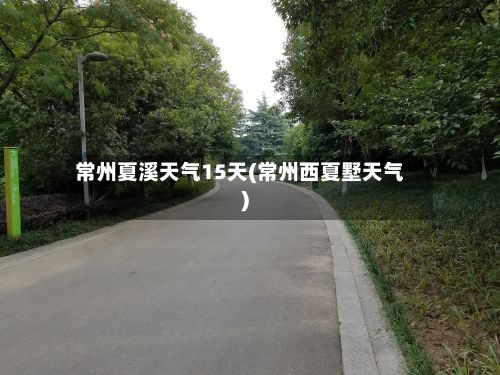 常州夏溪天气15天(常州西夏墅天气)