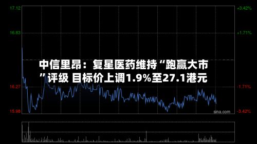 中信里昂：复星医药维持“跑赢大市”评级 目标价上调1.9%至27.1港元-第1张图片