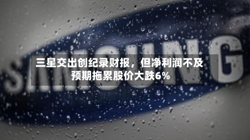 三星交出创纪录财报，但净利润不及预期拖累股价大跌6%-第1张图片